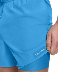 Шорты мужские для плавания Calvin Klein с UPF 40+ 1159847578 (Голубой L)