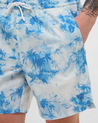 Мужские шорты для плавания GUESS на завязках 1159848392 (Голубой XXL)