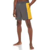 Шорты мужские для плавания Calvin Klein с UPF 40+ 1159849472 (Серый/Желтый S)
