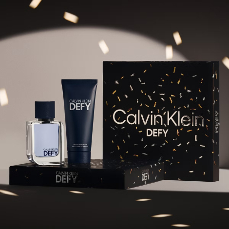 Чоловічий подарунковий набір Defy Calvin Klein туалетна вода та гель для душу 1159845603 (Синій One size)