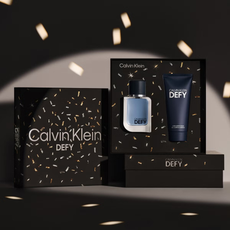 Чоловічий подарунковий набір Defy Calvin Klein туалетна вода та гель для душу 1159845603 (Синій One size)