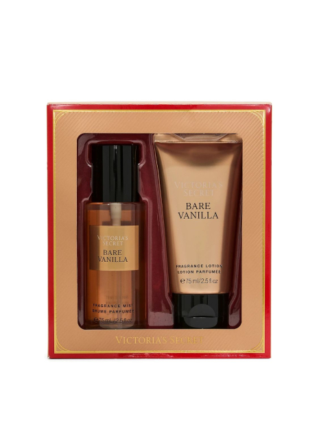 Подарочный набор Bare Vanilla Victoria’s Secret мист и лосьон в мини-формате 1159852910 (Коричневый 75 ml/75 ml)