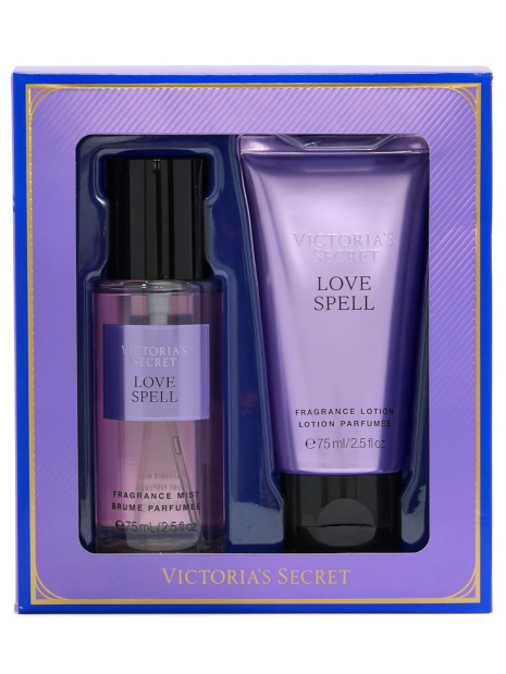Подарочный набор Love Spell Victoria’s Secret мист и лосьон в мини-формате 1159852922 (Сиреневый 75 ml/75 ml)