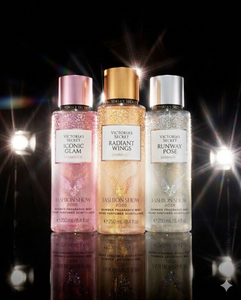 Подарочный набор эксклюзивных мистов Fashion Show 2025 от Victoria’s Secret 3 аромата 1159852939 (Разные цвета One Size)