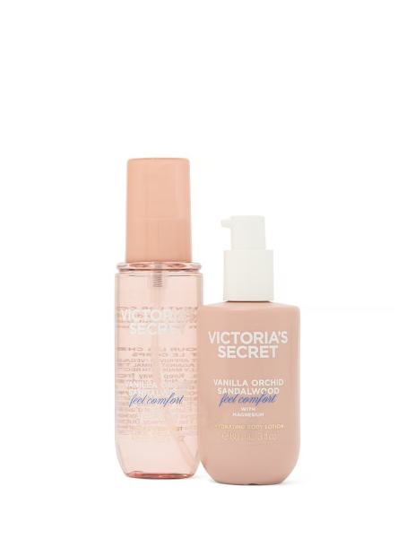 Подарочный набор Vanilla Orchid Sandalwood Victoria’s Secret мист и лосьон 1159853331 (Синий/Бежевый 88 ml/88 ml)