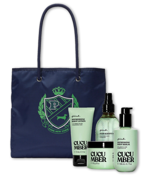 Большой подарочный набор для тела Cucumber от Victoria’s Secret Pink 1159857615 (Синий/Зеленый One Size)