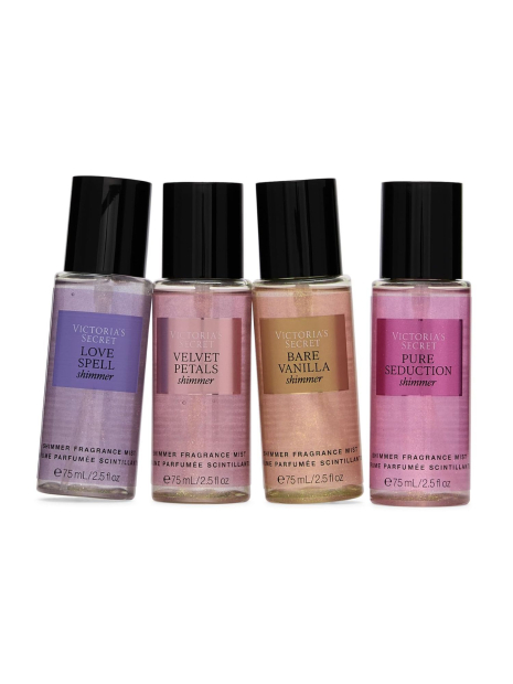 Подарочный набор мистов с шиммером Victoria’s Secret 4 аромата 1159858687 (Разные цвета One Size)