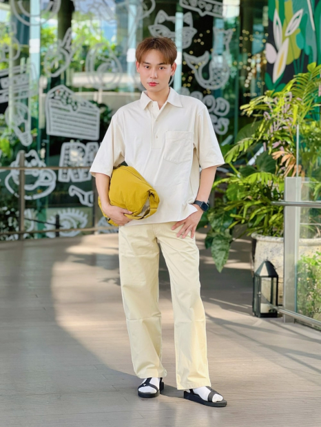 Футболка-поло UNIQLO 1159839921 (Молочный XL)