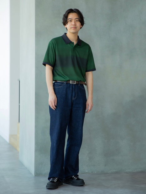Футболка-поло UNIQLO с технологией DRY-EX 1159843992 (Зеленый XS)