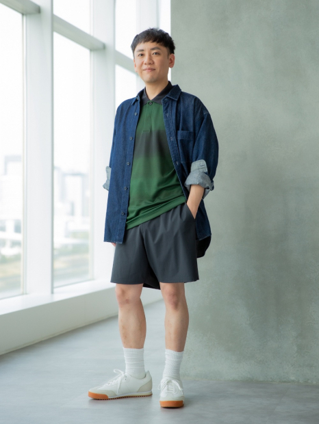 Футболка-поло UNIQLO с технологией DRY-EX 1159843992 (Зеленый XS)