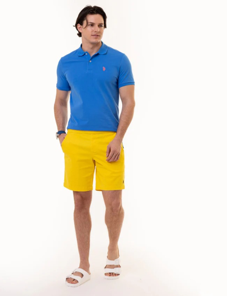 Футболка-поло U.S. Polo Assn с логотипом 1159844748 (Синий XXL)