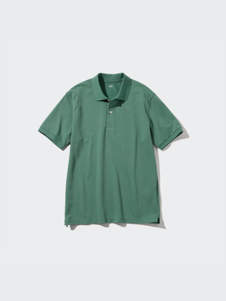 Футболка-поло UNIQLO з гудзиками 1159846025 (Зелений 3XL)
