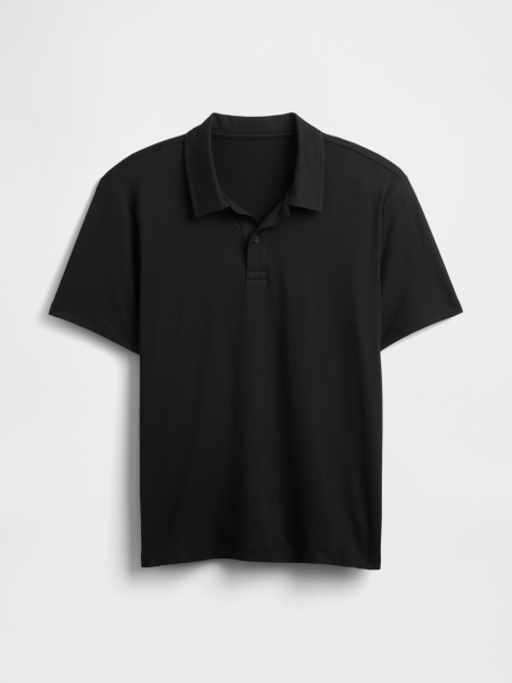 Мужская влагоотводящая футболка-поло GAP 1159846907 (Черный L)