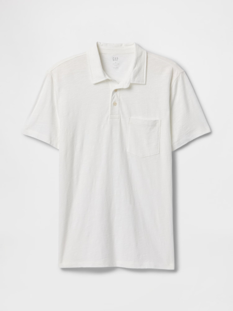 Чоловічі футболки-поло GAP 1159846491 (Молочний XXL)