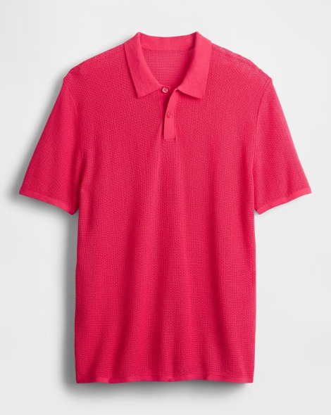 Чоловіче в'язане поло GAP 1159847973 (рожевий XL)