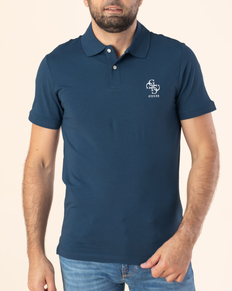 Мужская футболка-поло GUESS 1159848300 (Синий S)