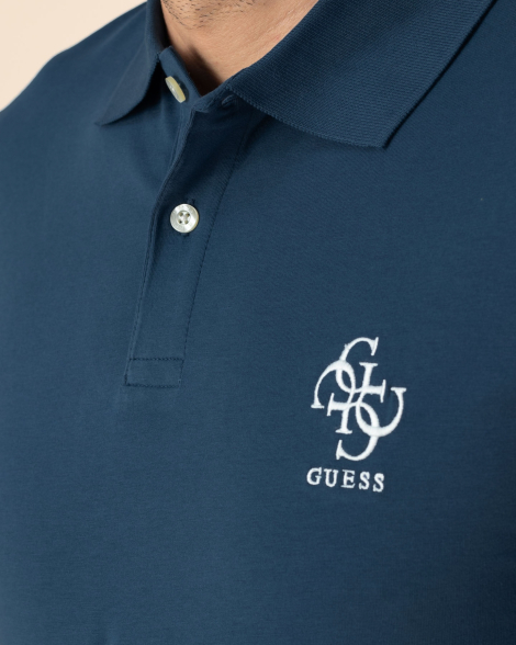 Мужская футболка-поло GUESS 1159848300 (Синий S)