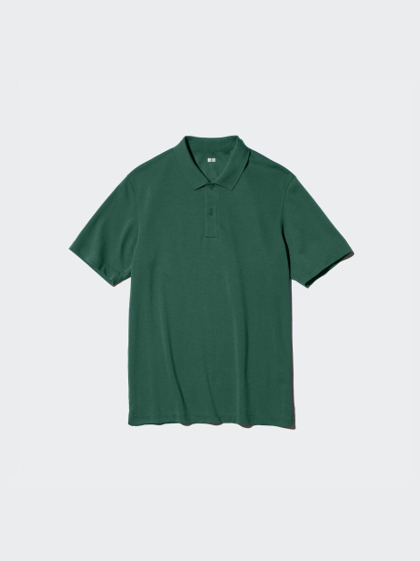 Поло UNIQLO с технологией AIRism 1159848367 (Зеленый XL)