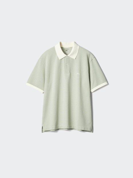 Классическое поло UNIQLO с принтом 1159849014 (Зеленый XL)