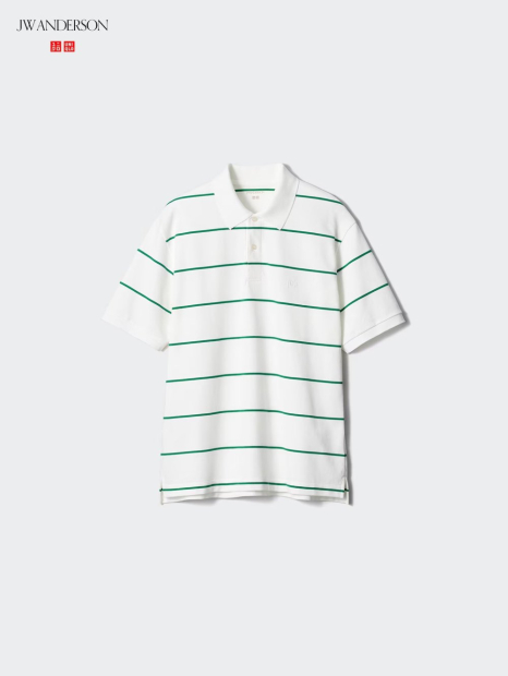 Классическое поло UNIQLO с принтом 1159849031 (Молочный S)