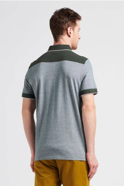 Футболка-поло Armani Exchange 1159849749 (Сірий/Зелений XXL)