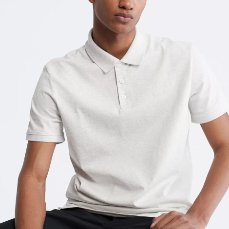 Мужское поло Calvin Klein с коротким рукавом 1159849870 (Серый XXL)