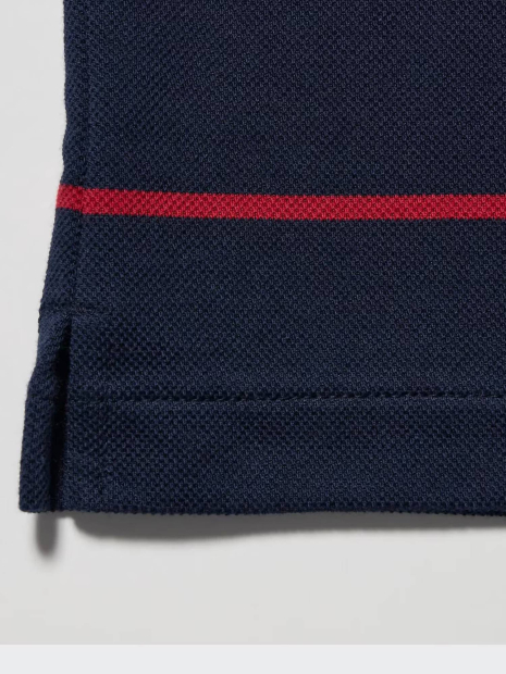 Классическое поло UNIQLO с принтом 1159849950 (Синий XXL)