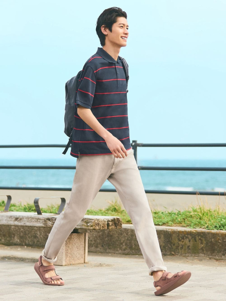 Классическое поло UNIQLO с принтом 1159849950 (Синий XXL)