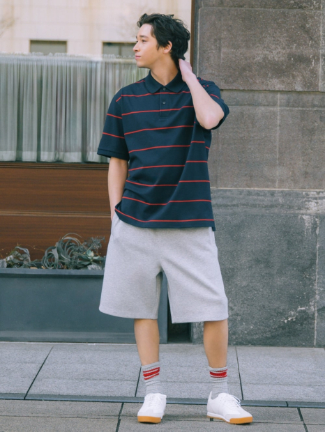 Классическое поло UNIQLO с принтом 1159849950 (Синий XXL)