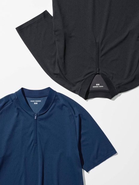 Футболка-поло UNIQLO с технологией DRY-EX 1159849958 (Черный XL)