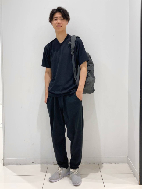 Футболка-поло UNIQLO с технологией DRY-EX 1159849958 (Черный XL)