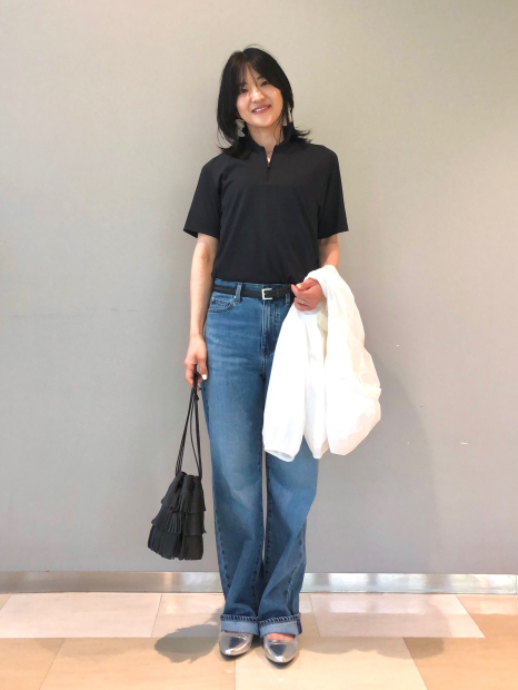 Футболка-поло UNIQLO с технологией DRY-EX 1159849958 (Черный XL)