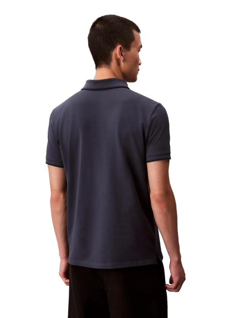 Мужское поло Calvin Klein с логотипом 1159851036 (Синий XXL)