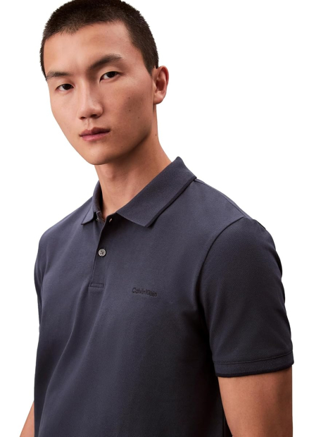 Мужское поло Calvin Klein с логотипом 1159851036 (Синий XXL)