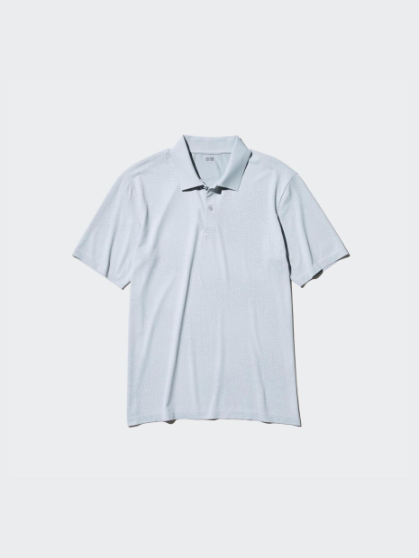 Футболка-поло UNIQLO с технологией DRY-EX 1159851521 (Голубой 3XL)