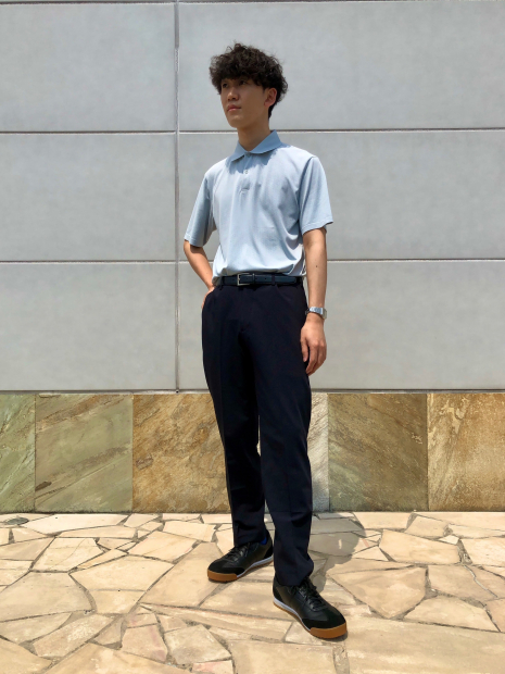 Футболка-поло UNIQLO с технологией DRY-EX 1159851521 (Голубой 3XL)