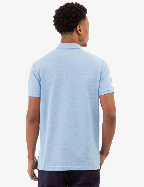 Мужское поло U.S. Polo Assn с логотипом 1159851721 (Голубой S)