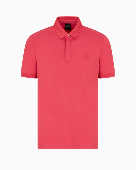 Мужское поло Armani Exchange с логотипом 1159853004 (Красный XS)