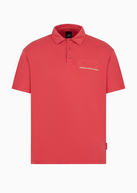 Мужское поло Armani Exchange с логотипом 1159853936 (Красный XL)