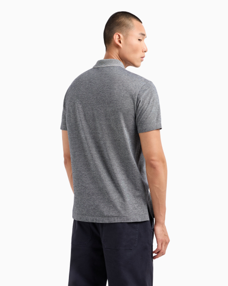 Мужское поло Armani Exchange с логотипом 1159854510 (Серый M)