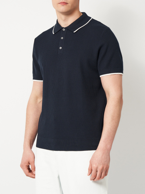 Вязаное поло DKNY 1159854707 (Синий M)