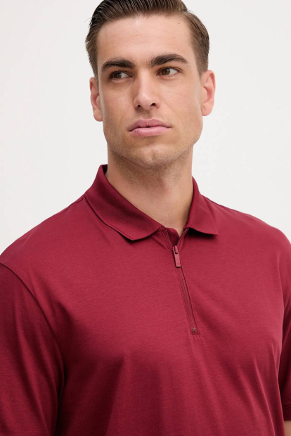 Чоловіче поло Armani Exchange на блискавці 1159855344 (Бордовий XXL)
