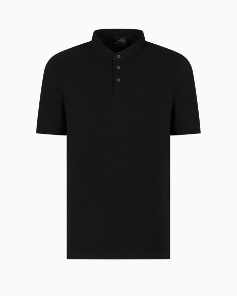 Чоловіче поло Armani Exchange із логотипом 1159855346 (Чорний M)