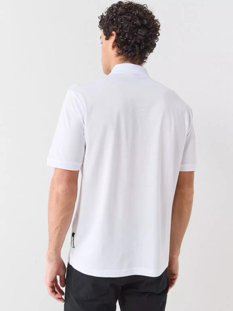 Чоловіче поло Armani Exchange на блискавці 1159856946 (Білий XXL)