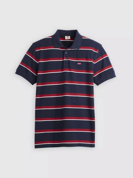 Мужская футболка-поло Levi's в полоску 1159856961 (Синий XXL)