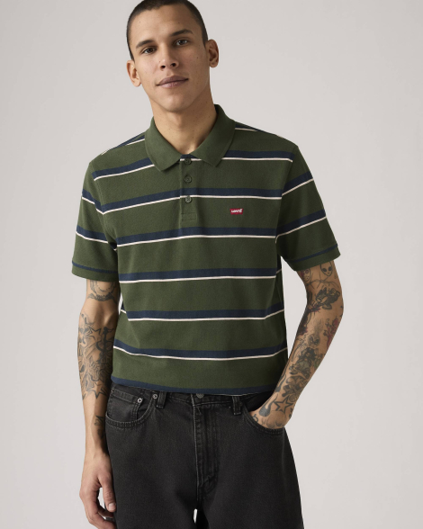 Мужское поло Levi's 1159857969 (Зеленый M)