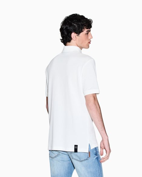 Чоловіче поло Armani Exchange з кишенею 1159858019 (Білий XXL)