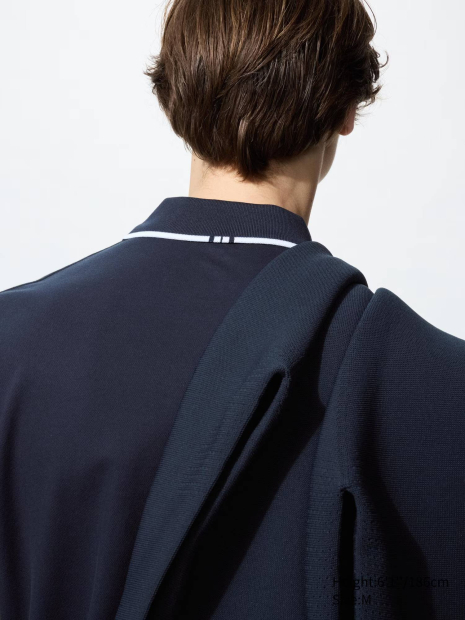 Классическое поло Roger Federer and UNIQLO AIRism 1159858194 (Синий XL)