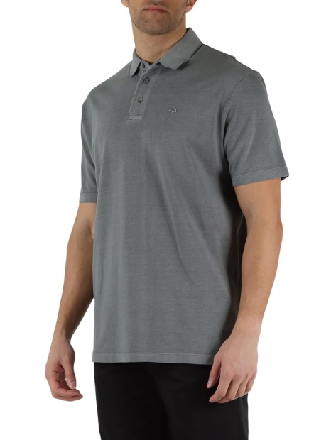 Чоловіче поло Armani Exchange з логотипом 1159858539 (Сірий XL)