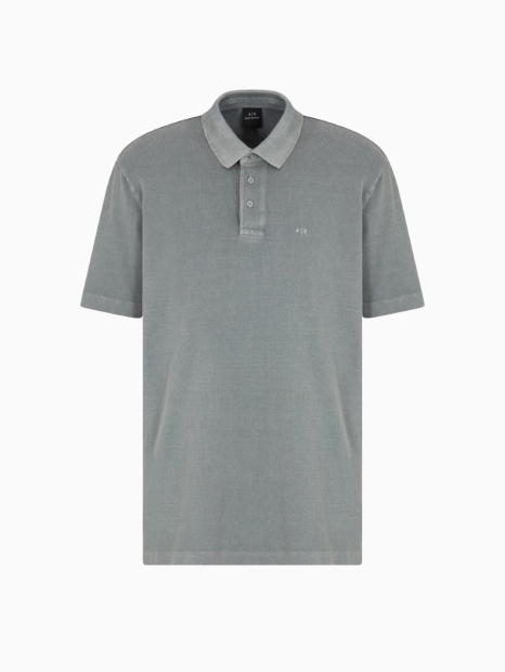 Чоловіче поло Armani Exchange з логотипом 1159858539 (Сірий XL)